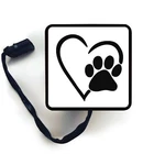 Hitch Cover Paw Design In Heart- Trailer Receiver Led Brake Light. Fixed Price $23.90.