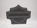 Harley-davidson Open Bar & Shield Shaped Bank W/ Removable Stopper Gray. Fixed Price $29.99.