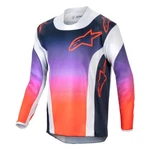 Alpinestars Racer Hoen Light Gray/orange Mx Off-road Jersey Youth Size Md. Fixed Price $21.99.