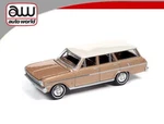 Auto World 1:64 1963 Chevrolet Ii Nova 400 Station Wagon Saddle Tan AWSP067A-4I. Fixed Price $12.99.