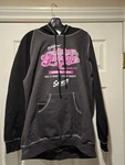 Choko Motorsports Snap On Hoodie Sweatshirt Women's Size Xl CA30625 Gray/pink. Fixed Price $49.99.