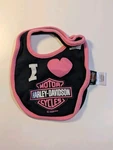 Harley Davidson Baby Bib Black And Pink Infant Girl Love. Fixed Price $10.82.