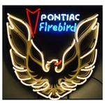 Neonetics 5FBRDB Pontiac Firebird Gold Sign With Backing. Fixed Price $482.99.