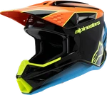 Alpinestars Youth SM3 Fray Helmet Gloss Black Orange Yellow 8301625-1455-YL. Fixed Price $229.95.