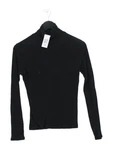 Ninety Percent Women's Top Black 100% Cotton Long Sleeve High Neck Jersey. Fixed Price $19.22.