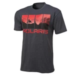 Polaris Gray/red 4 Scene Terrain Graphic Print Logo Short Sleeve Tee T-shirt. Fixed Price $29.99.
