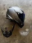Afx 0110-3762 FX-41DS Solid Helmet Md Frost Gray. Fixed Price $125.00.