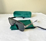 Gucci Sunglasses Men's Aviator Havana Ruthenium 57MM Polarized Lens GG0587S-002. Fixed Price $280.00.