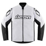 Icon Hooligan Ce Adult Mens White Motorcycle Street Racing Sport Jacket. Fixed Price $150.00.