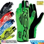 Omp KS-4 Karting Gloves Go Racing Youth & Adult Sizes. Fixed Price $49.95.