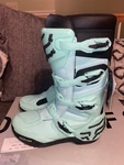 New Fox Racing 2026 Youth Comp Boots Teal 8. Fixed Price $224.99.