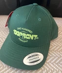 100 Percent Snapback Hat Green Yupoong One Hundred Racing Cap New. Fixed Price $24.99.