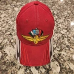 Indianapolis Motor Speedway Logo Maroon Adjustable Hat / Cap Nwt. Fixed Price $16.99.