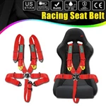 Universal 5-POINT Car Auto Atv Racing Sport Seat Belt Safety Harness Straps Red. Fixed Price $54.99.
