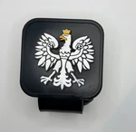 Polish Coat Of Arms, White Eagle God Trailer Hitch Tube Cover Plug. Fixed Price $29.99.