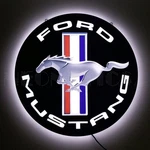 Ford Mustang Pony 16" Slim Backlit Wall Mount Lighted Sign Neonetics 7LEDMS. Fixed Price $214.99.
