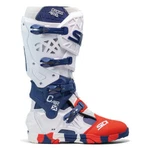 Sidi Crossair X Off-road Boots White/navy/red Size 50 Us 15. Fixed Price $599.99.