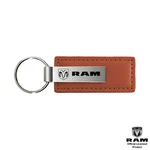 Au-tomotive Gold Dodge Ram Brown Leather Fob Authentic Logo Keychain. Fixed Price $17.95.