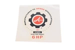 Ariens 07803500 6HP Engine Decal Nos. Fixed Price $12.99.