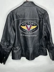 Women Polaris Victory Motorcycle Jacket 2XL Black Leather Biker Riding Euc. Fixed Price $99.99.