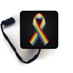 Lgbt+ Rainbow Ribbon Black Background Led Hitch Cover Trailer Brake Light. Fixed Price $23.90.