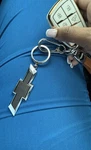 Chevy Bowtie Keychain Black Chrome Metal Enamel Car Ring Holder Access Usnew. Fixed Price $14.39.