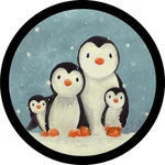 Penguin Family Spare Tire Cover Any Size, Vehicle, Camper, Trailer, Rv. Fixed Price $114.95.