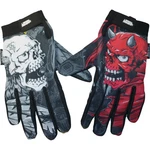 Lethal Threat Good N Evil Skulls Gloves - Gray GL15021L. Fixed Price $35.24.