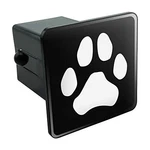 Paw Print Dog Cat White On Black Tow Trailer Hitch Cover Plug 2 Inch Receivers. Fixed Price $22.15.
