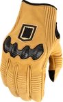 Icon Long Track Cx Gloves Tan Fits Xl With Reinforced Palm And D3O Foam. Fixed Price $94.99.