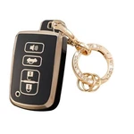 Leerly Fob Cover With Anti-lost Keychain Compatible Toyota Black. Fixed Price $22.83.