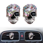 Bling Skull Air Vent Clips, 2 Pcs Crystal Car Fresheners Clips.... Fixed Price $17.21.