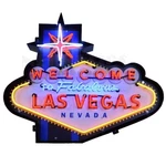 Welcome To Fabulous Las Vintage 39"X33" Sign Light Neonetics 9VEGAS. Fixed Price $1949.99.