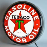 Texaco 15" Slim Line Backlit Led Wall Mount Lighted Sign Neonetics 7TXOIL. Fixed Price $209.99.