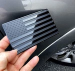 Lfparts Usa Embossed Stainless Steel Metal Flag For Cars, Trucks Black 5"X3". Fixed Price $17.14.