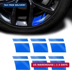 PACK-6 Car Reflective Stickers, Wheel Rim Stripe Decals, Universal Automotiv. Fixed Price $10.86.