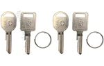 Pairs (4) Uncut Door & Ignition Key Blank Set For Jeep W/ Logo 321815 + 321816. Fixed Price $14.81.