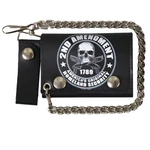 Hot Leathers WLB1021 2ND Amendment Tri-fold Black Wallet With Chain. Fixed Price $19.95.