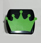 Princess Crown 3D - 2 Inch Trailer Hitch Cover Black With Lime Green Cute. Fixed Price $35.99.