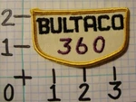 Vintage Nos Bultaco 360 Motorcycle Patch 012. Fixed Price $9.99.