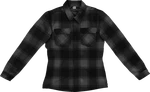 Icon Fits Women's Fallblock Cx Flannel Jacket Black Small 2822-1670. Fixed Price $250.00.