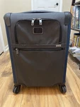Tumi Alpha Bravo International Expandable 4 Wheeled Spinner 22 - Gray/blue. Fixed Price $349.99.