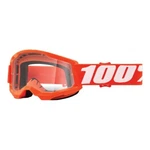100% Strata 2 Junior Orange Off-road Mx Youth Goggles W/ Clear Lens 50031-00005. Fixed Price $25.00.
