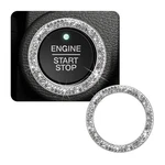 Shmzk Car Bling Crystal Rhinestone Engine Start Ring Decals, Sparkling White. Fixed Price $11.00.