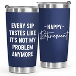 Retirement Gifts For Women 2026, 20OZ Tumbler With Lid, Not My Problem An.... Fixed Price $27.91.