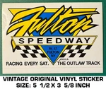 Fulton Speedway - Vintage Original Vinyl Decal Sticker Racing. Fixed Price $9.42.