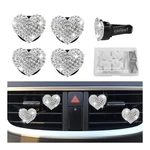 4PCS Heart-shaped Car Vent Clips With Count (pack Of 1), White. Fixed Price $9.11.