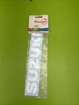 Sticker Point 107026, ST107026 White Suzuki Logo Decal Approx. Size 9"X2" Nos. Fixed Price $18.00.