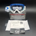 Oakley Frame White Blue Gradient Motocross Bmx Goggles W/ Box & Dust Bag. Fixed Price $25.00.