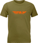 Fly Racing Youth Corporate Tee Olive/orange Part 352-0676YS. Fixed Price $34.70.